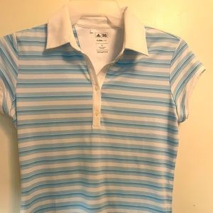 Adidas Golf Womens Size M CLIMALITE Short Sleeve Polo Shirt